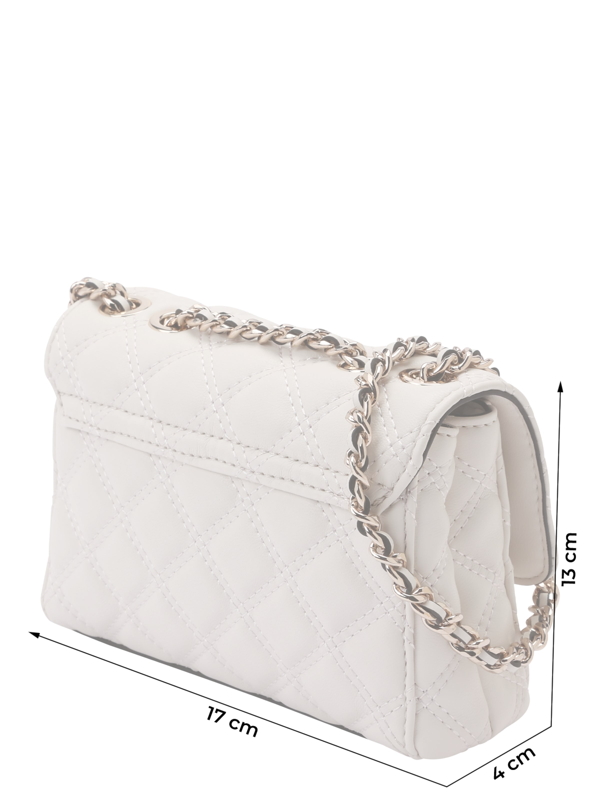 balta GUESS Rankinė su ilgu dirželiu 'GIULLY II MINI 2 COMP CVRT FLP'