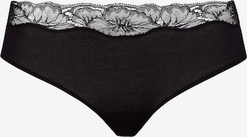 Hanro Slip ' Lace Delight ' in Zwart: voorkant