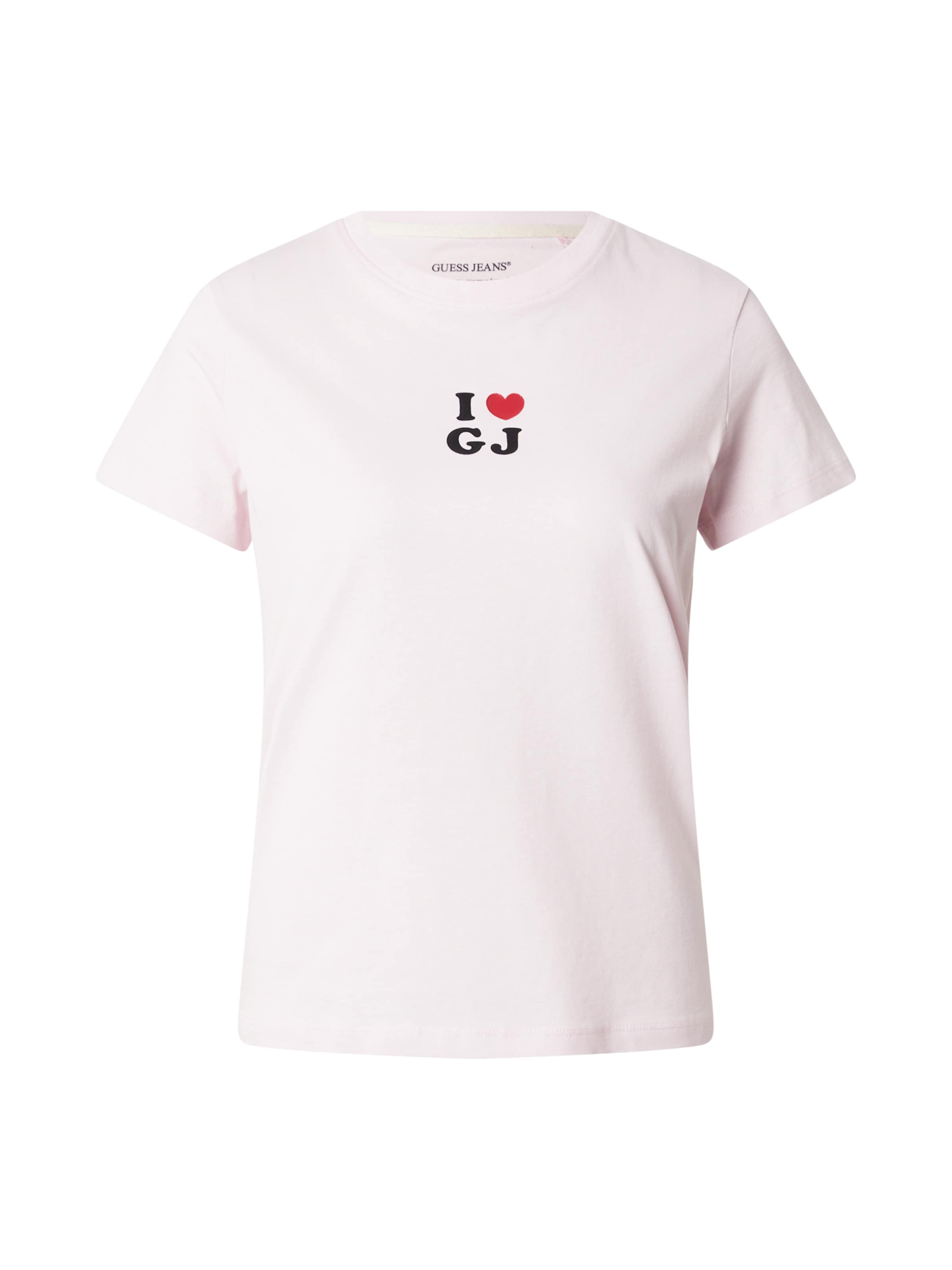 GUESS JEANS Shirt 'I LOVE GJ' in Purple: front