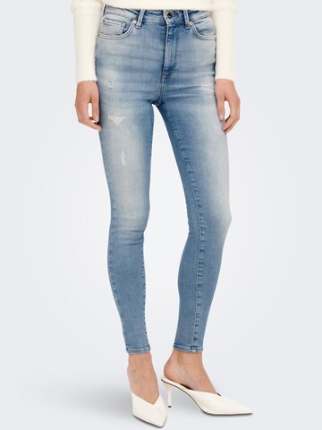 ONLY Skinny Jeans 'MILA' in Blauw
