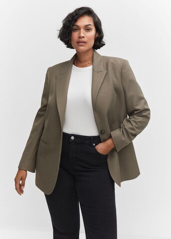 MANGO Blazer 'charlota' in Brown: front