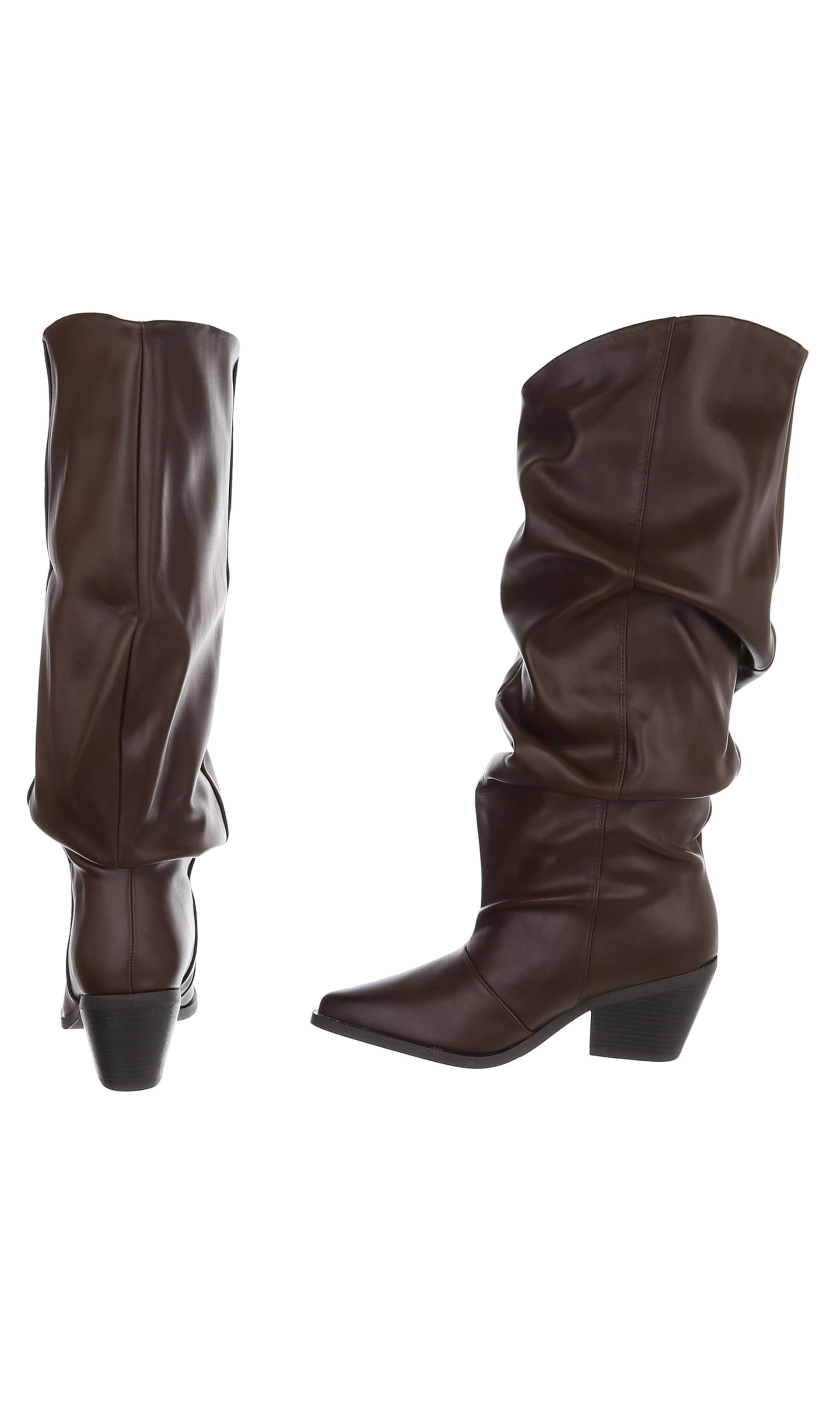 Ital-Design Cowboystiefel in Braun