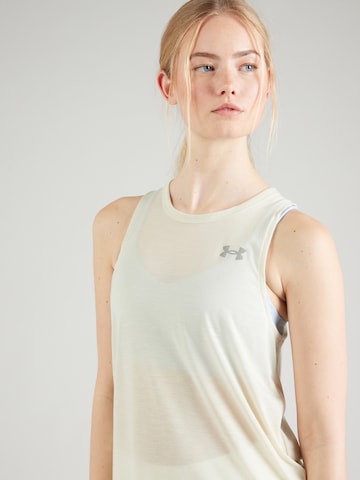 UNDER ARMOUR - Camiseta funcional en beige