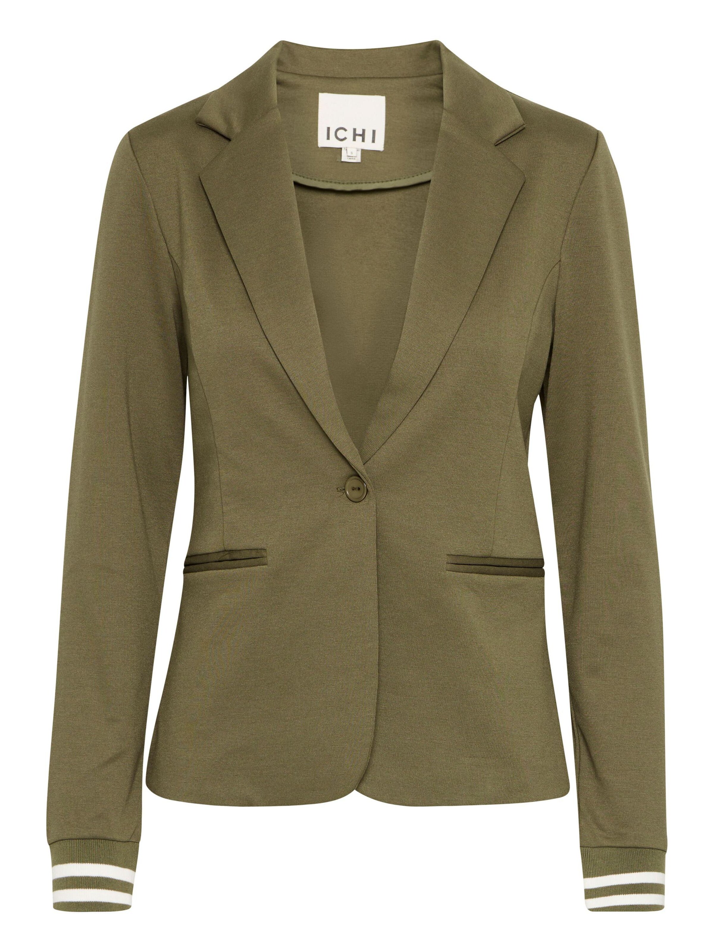 ICHI Blazer 'Kate' in Grün: Vorderseite