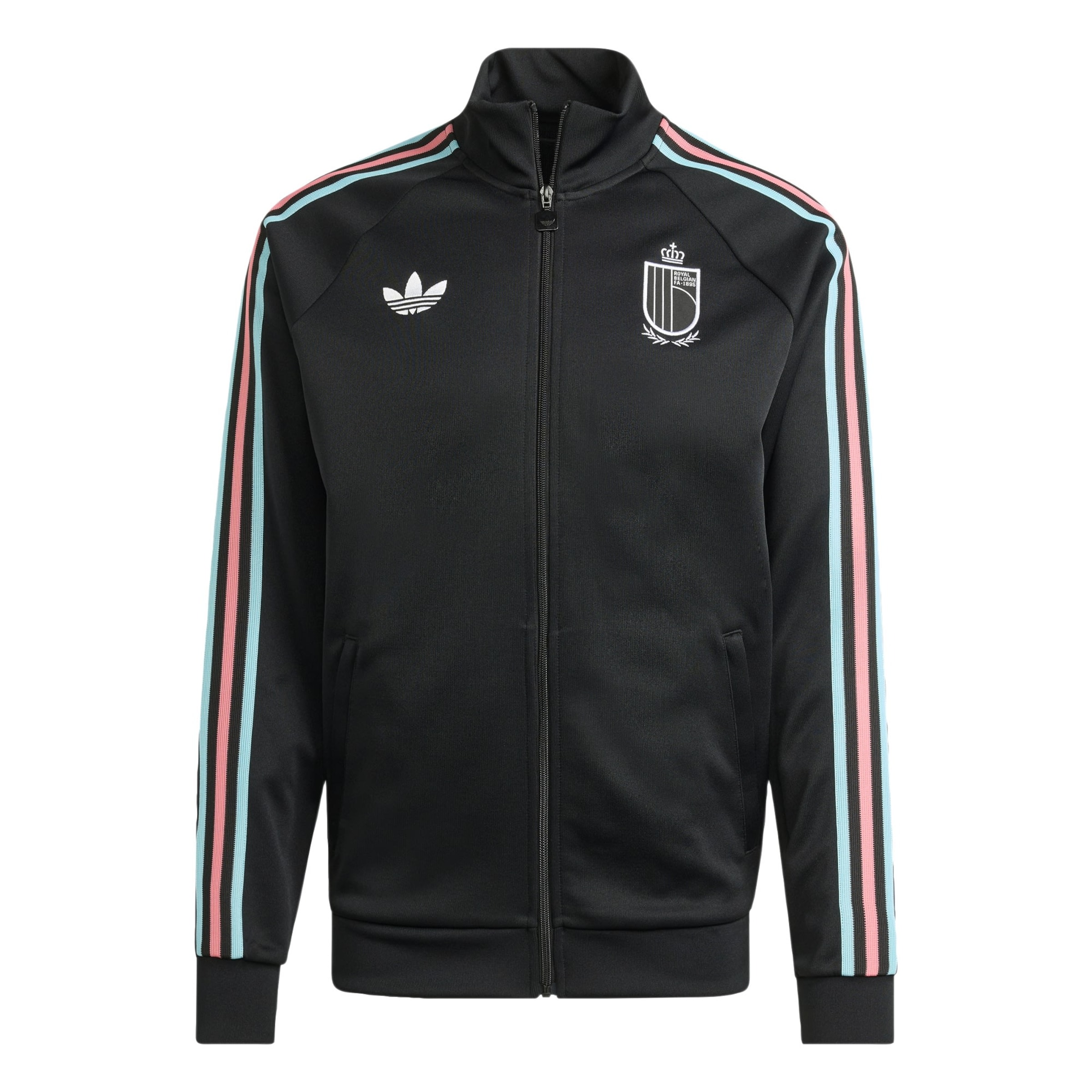 ADIDAS PERFORMANCE Vestes d’entraînement 'Belgien' en turquoise / rose ancienne / noir / blanc, Vue avec produit