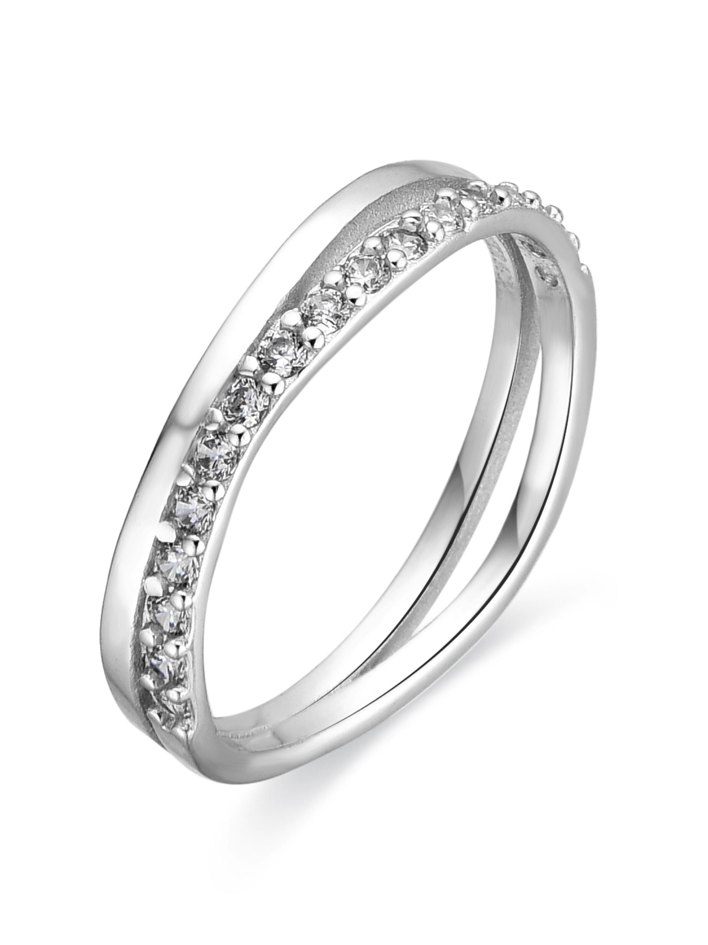 Luxenter Ring 'NASWA' in Zilver: voorkant