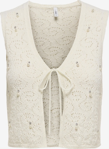 Gilet 'ONLChloe' ONLY en blanc : devant