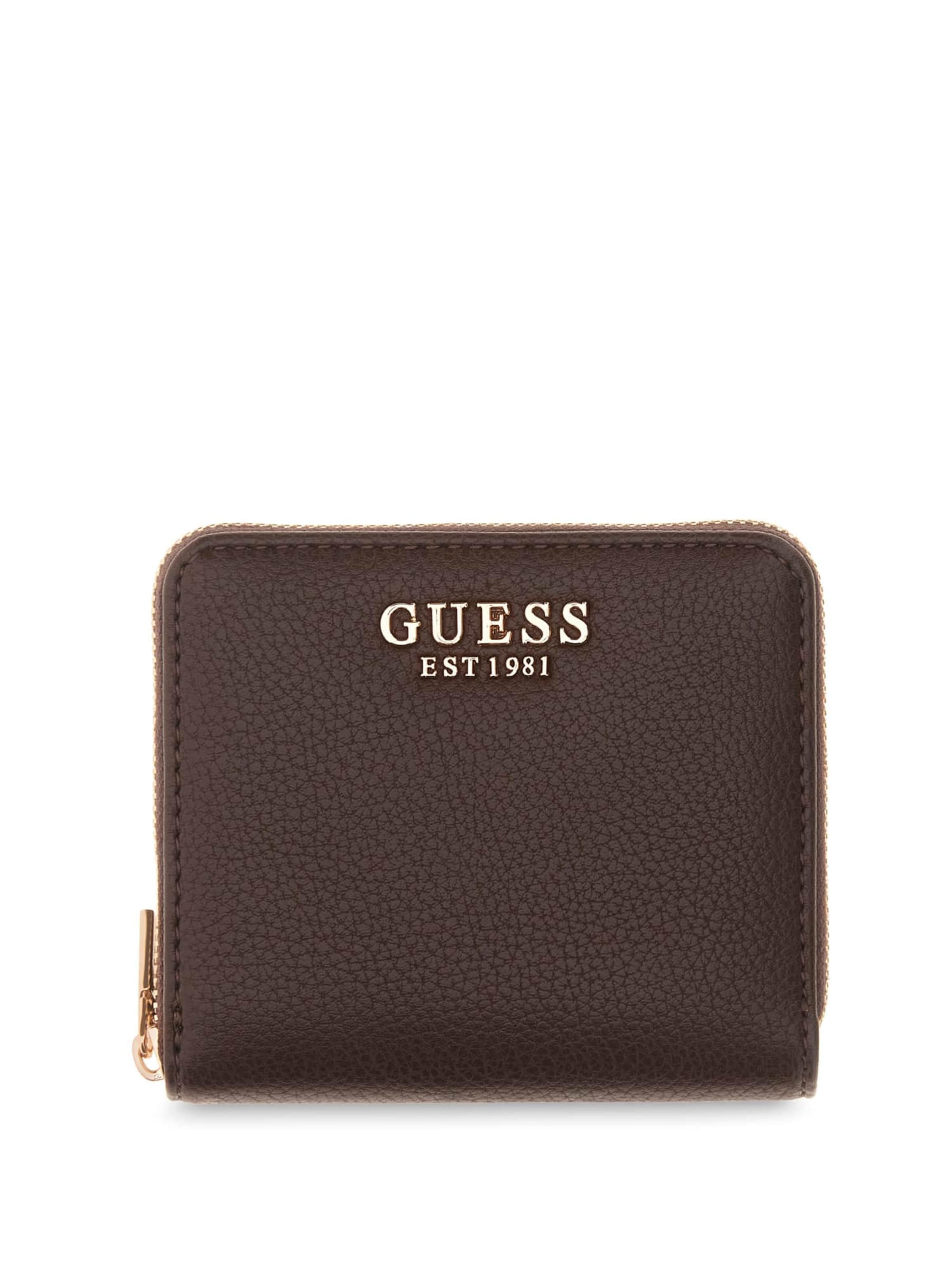 GUESS Wallet in Brown: front