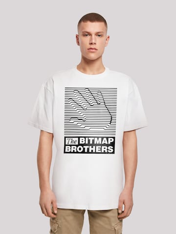F4NT4STIC Shirt 'Bitmap Bros Retro Gaming SEVENSQUARED' in White: front
