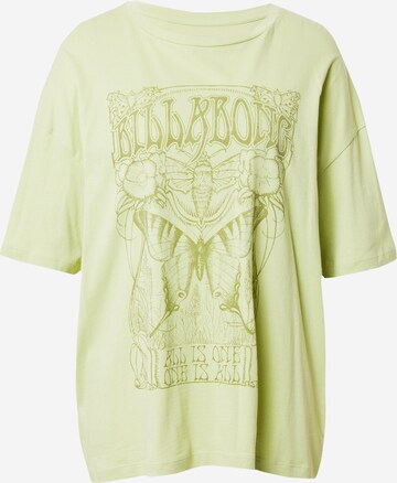 BILLABONG Oversized tričko 'ONE IS ALL' – zelená: přední strana