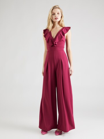 WAL G. Jumpsuit 'LEAH' i röd: framsida