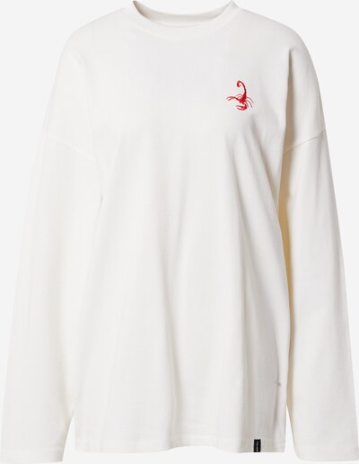 VIERVIER Shirt 'Zeynep' in Red / Off white, Item view
