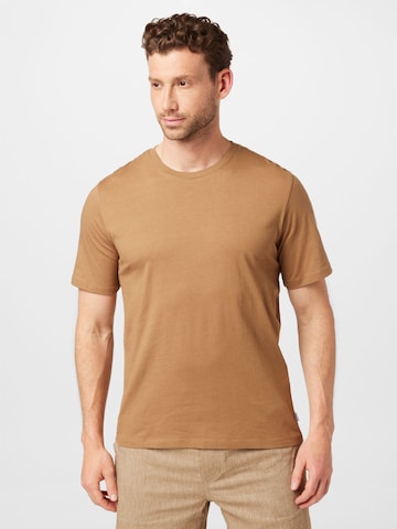 JACK & JONES Slim fit T-shirt i brun: framsida