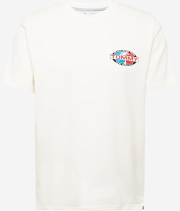 T-Shirt Tommy Jeans en blanc : devant