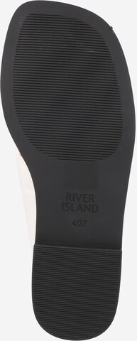River Island Pantofle – bílá