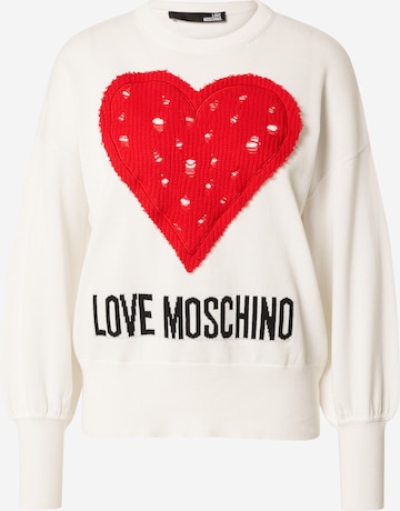 Love Moschino Trui in Wit: voorkant