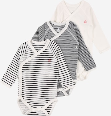 PETIT BATEAU Romper/Bodysuit in Black: front