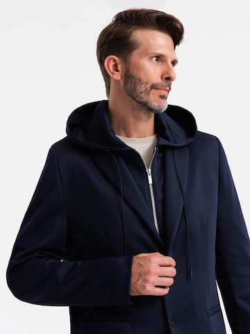 Coupe regular Veste de costume Ombre en bleu