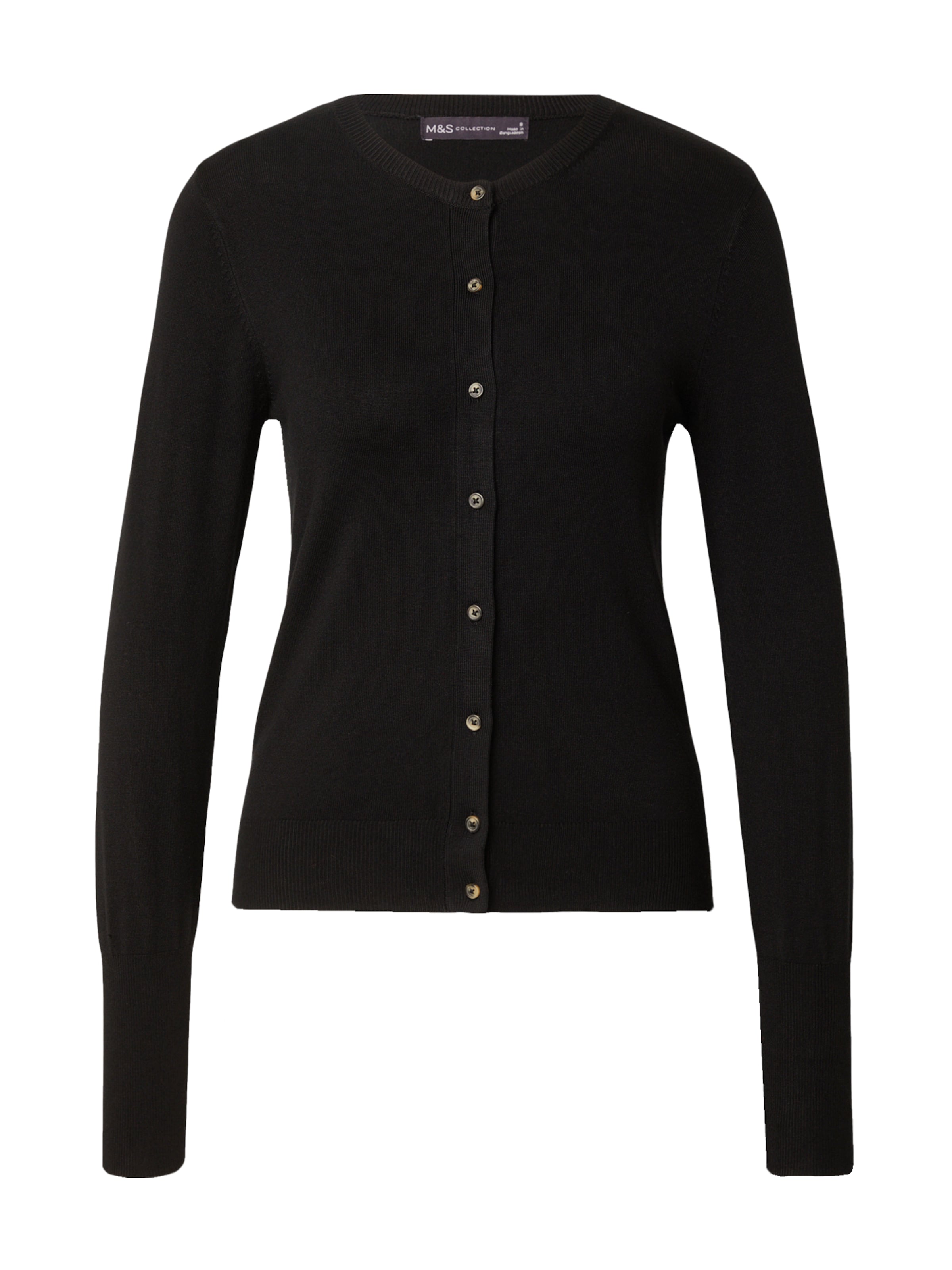 Marks & Spencer Knit cardigan in Black: front
