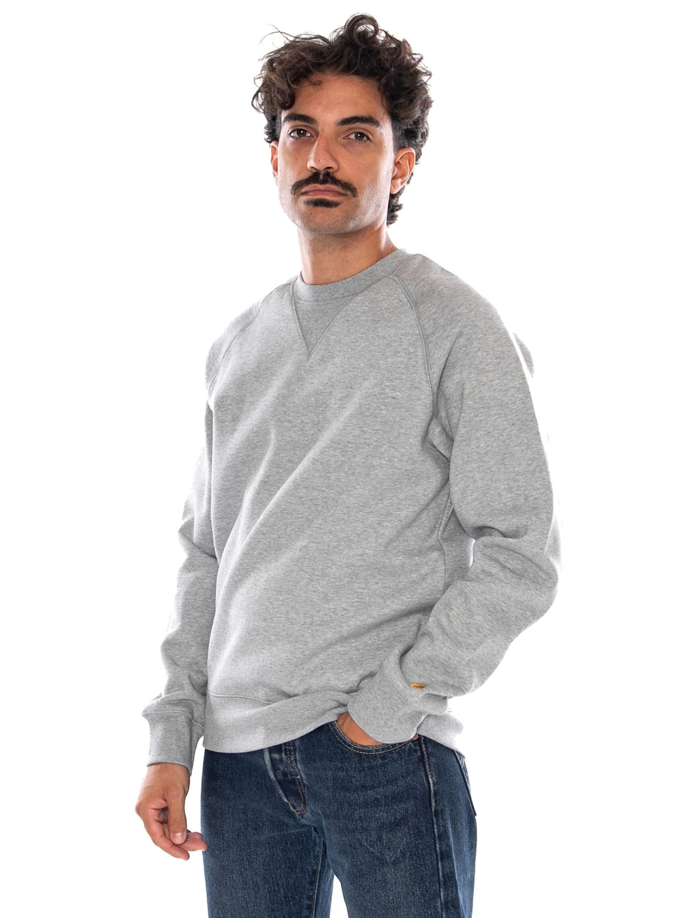 Felpa 'CHASE SWEAT GREY HEATHER / GOLD' di Carhartt WIP in colori misti