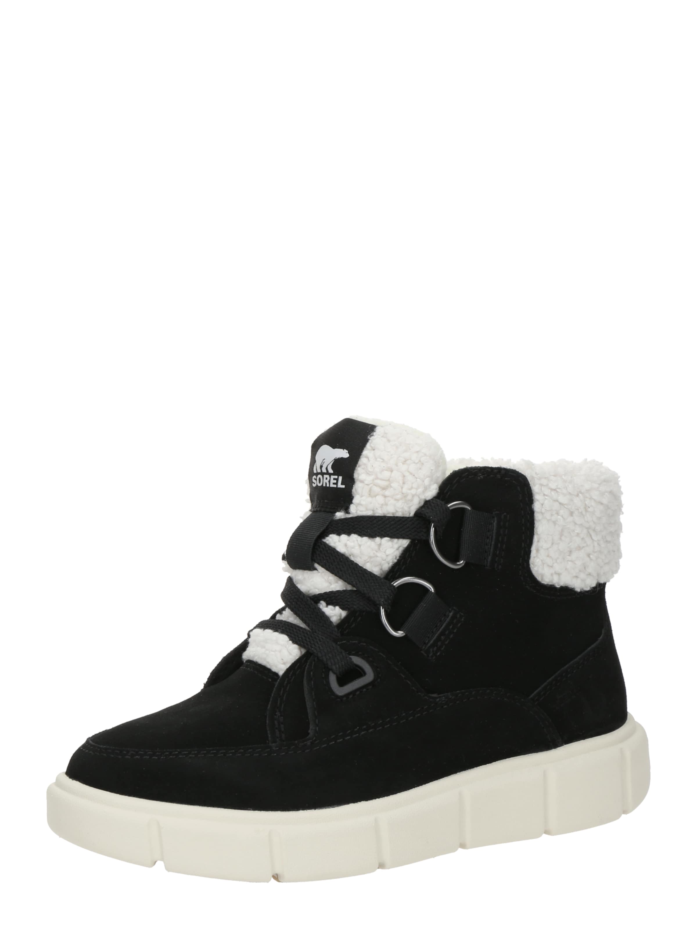 SOREL Snørestøvletter 'EXPLORER III' i sort: forside