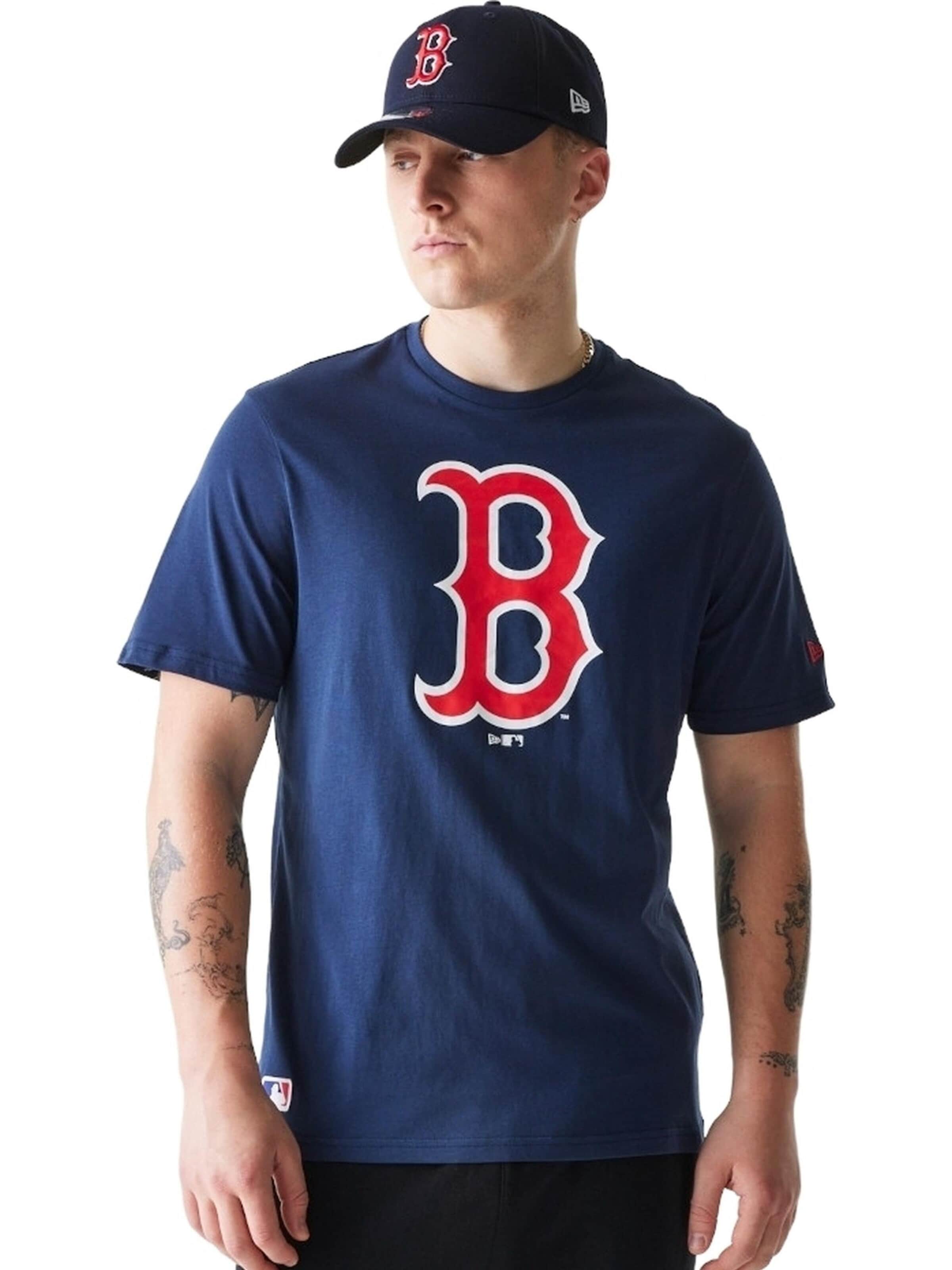 NEW ERA - Camiseta 'Camiseta new era marino boston red sox nos mlb regular tee bosred' en azul: frente