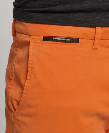 Superdry Regular Chino Pants in Orange
