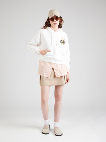 Sweat-shirt 'JAPAN GARFIELD X GAP' GAP en blanc