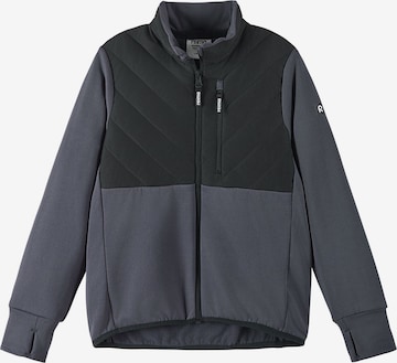Reima Sportsweatjacke 'Vaihtari' in Grau: Vorderseite