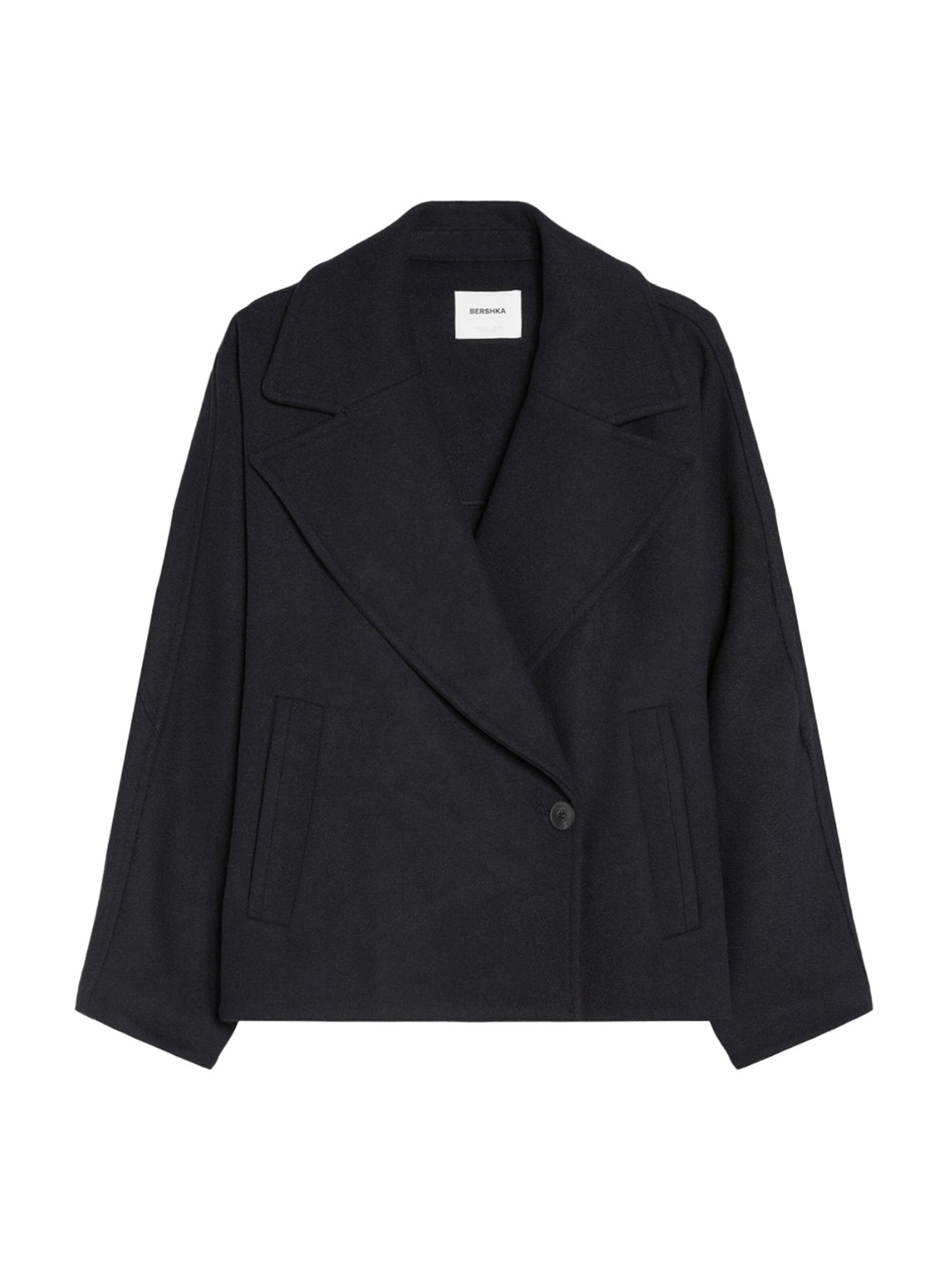 Bershka Between-season jacket in Blue: front