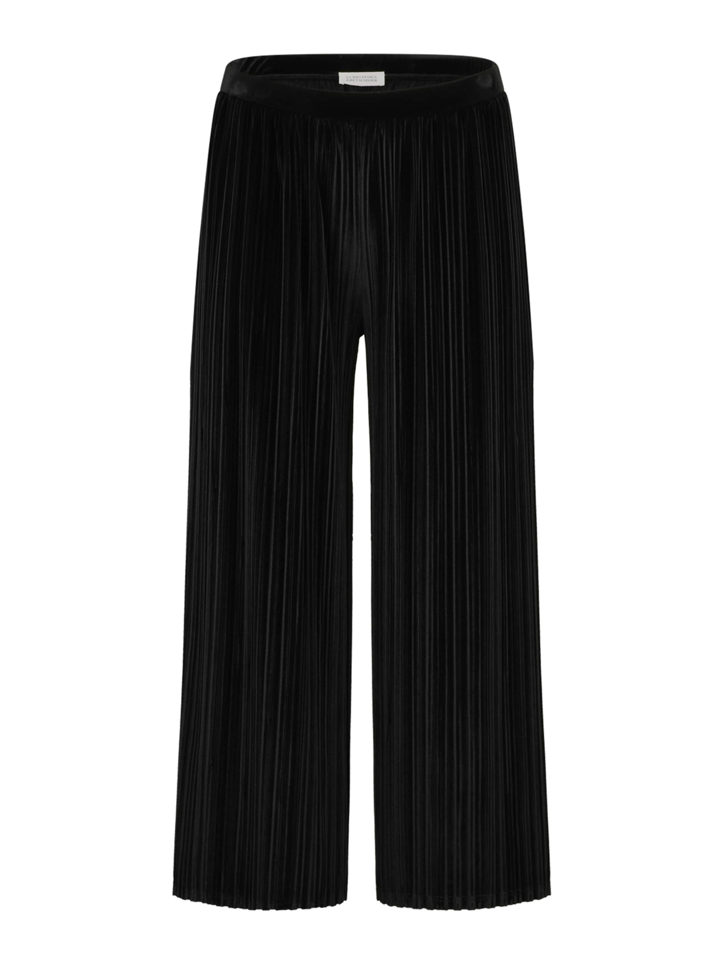 Wide leg Pantaloni 'Felicitas' di Guido Maria Kretschmer Curvy in nero: frontale