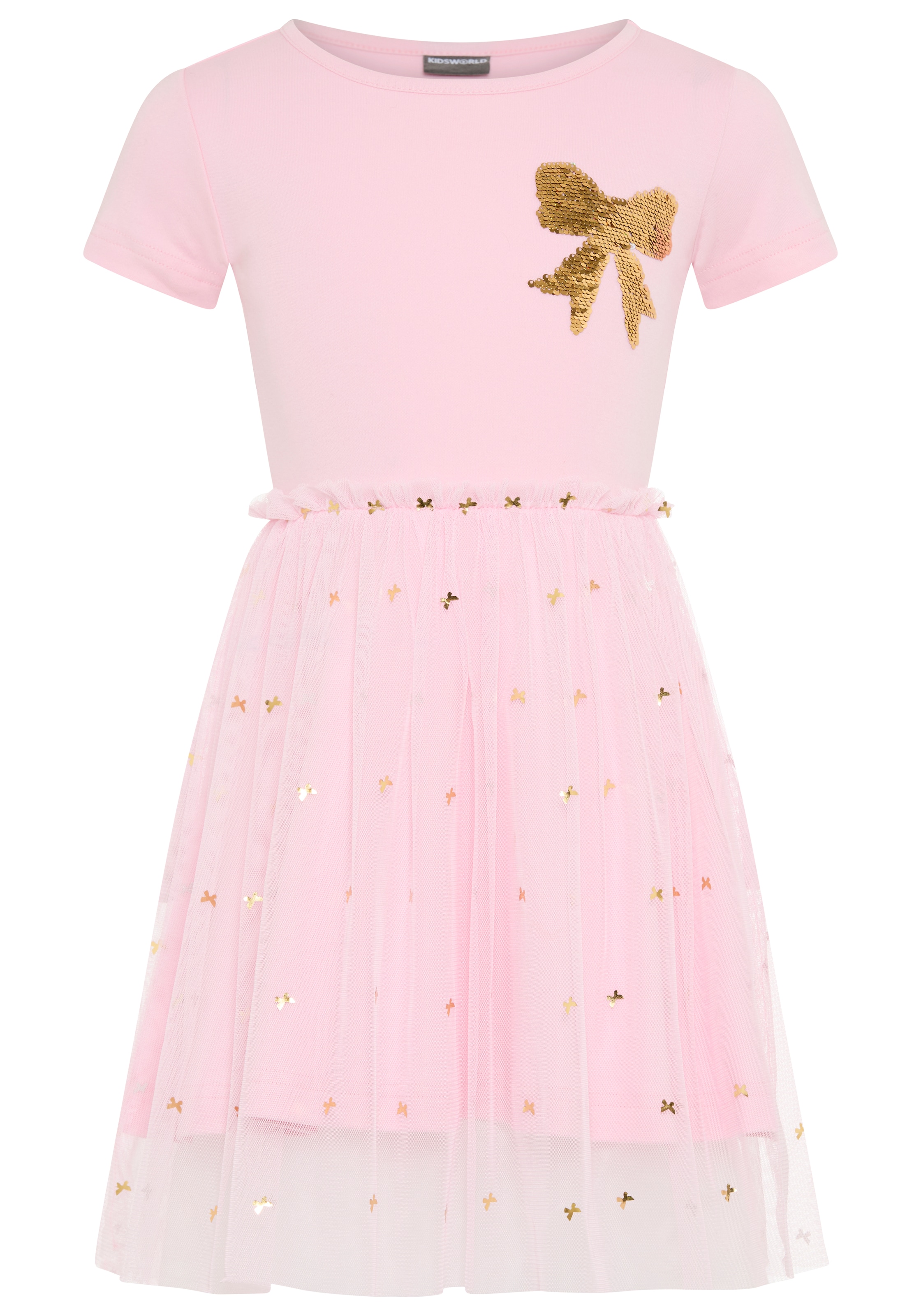 Kidsworld Dress in Gold / Rose, Item view