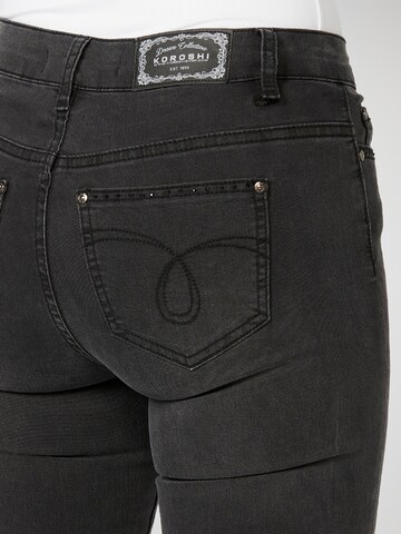 KOROSHI - Skinny Calças de ganga em preto