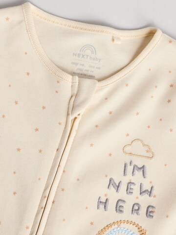 Pijamale 'I'm New Here' de la Next pe alb