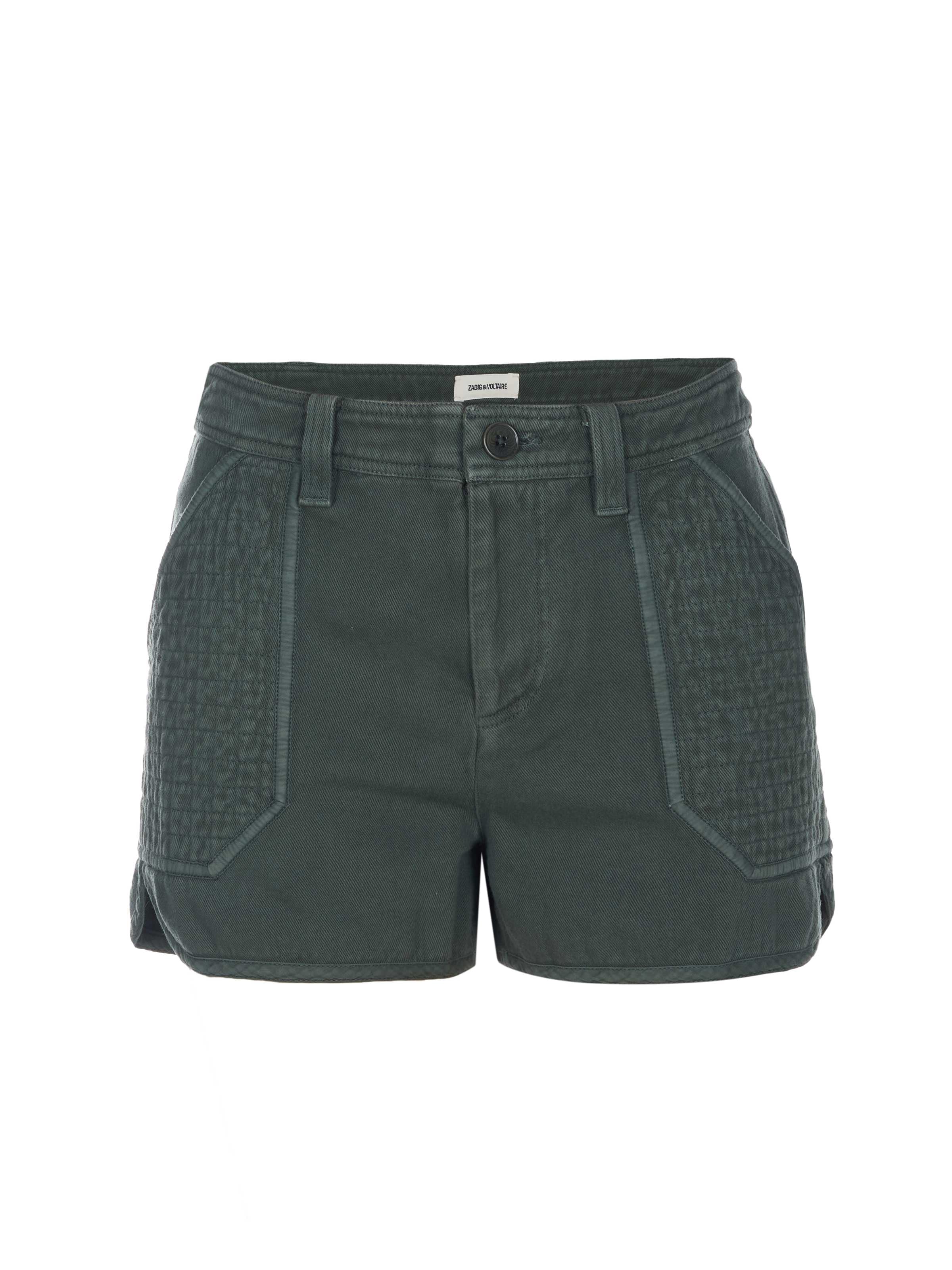 Zadig & Voltaire Pants 'Zadig Voltaire SEI COTTON TWILL Shorts khaki' in 36 in Khaki, Item view