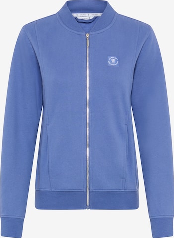 DELMAO Sweatjacke in Blau: Vorderseite