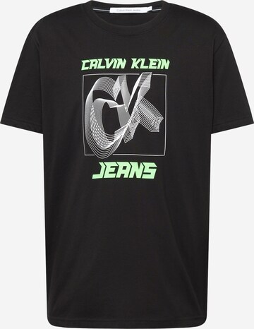 T-Shirt Calvin Klein Jeans en noir : devant