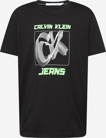 Calvin Klein Jeans T-Shirt in Schwarz: predná strana