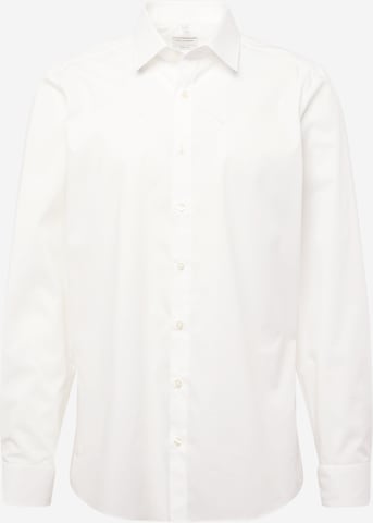 OLYMP - Ajuste estrecho Camisa de negocios 'Level 5' en beige: frente