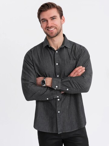 Coupe regular Chemise Ombre en noir