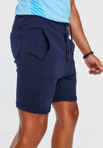 Leif Nelson Slimfit Shorts 'LN-8316' in Blau