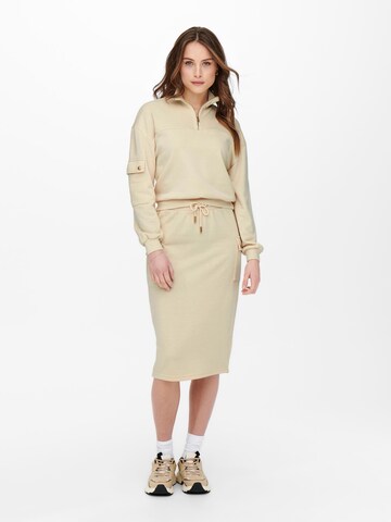 ONLY Skirt 'NEW GWEN' in Beige