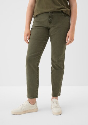TRIANGLE Slimfit Jeans in Grün: Vorderseite