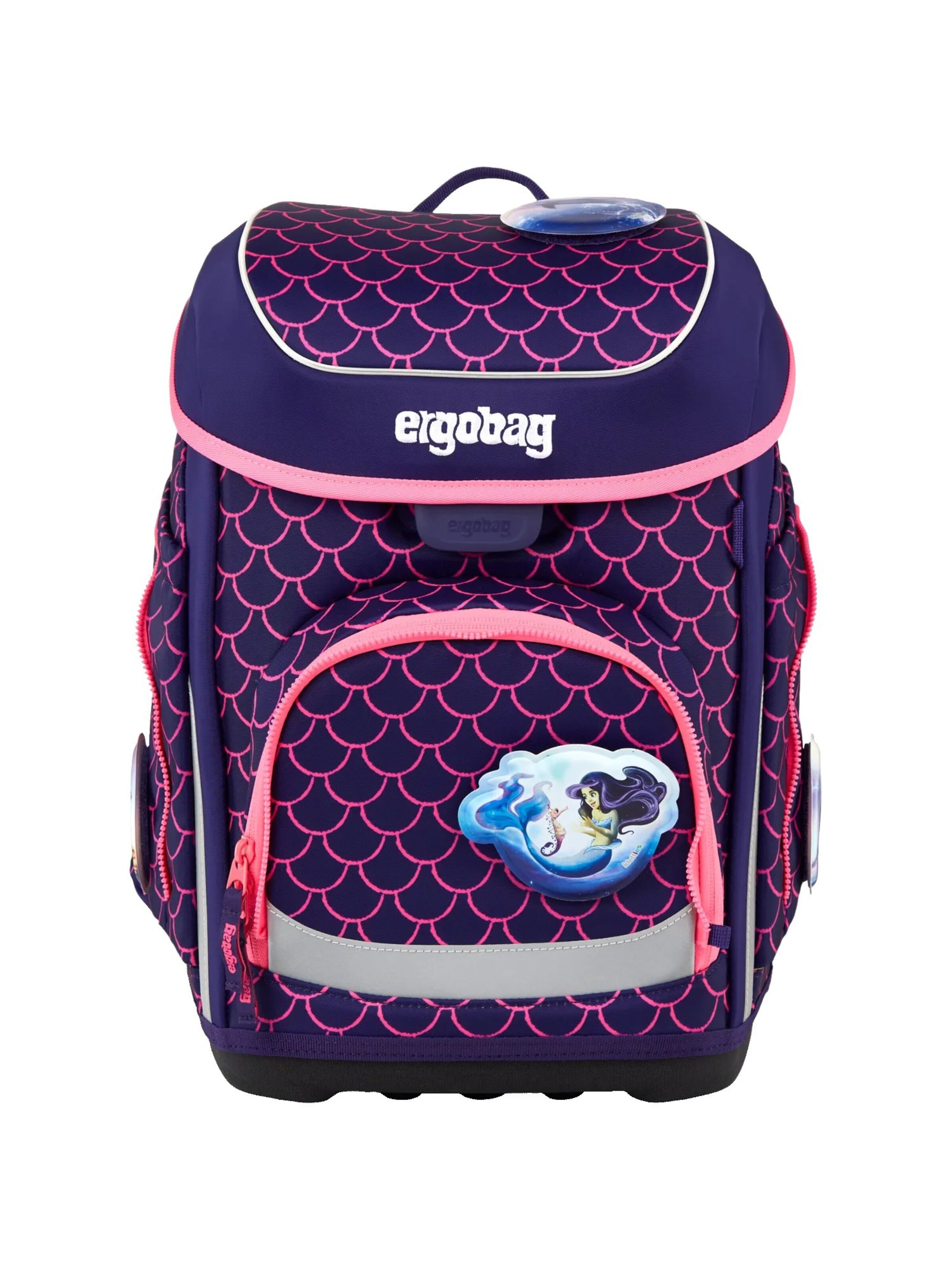 ergobag Backpack 'Schulranzen-Set cubo Set' in Purple