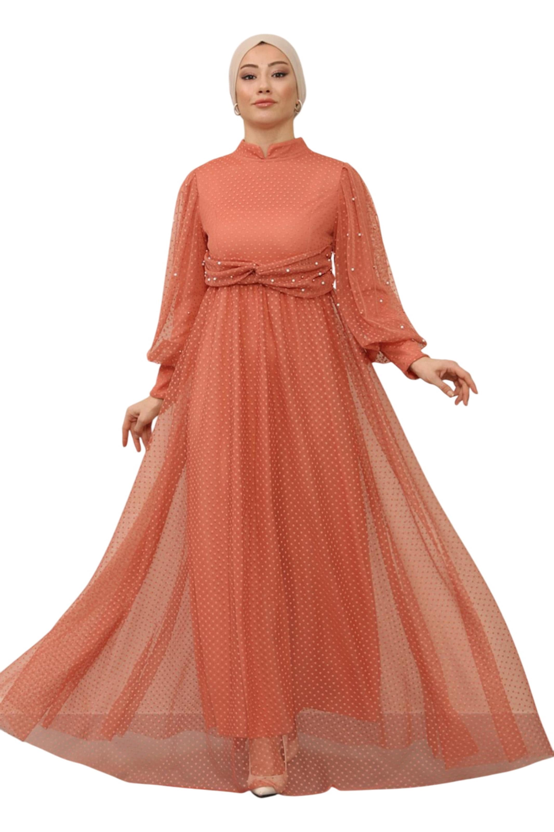 MODAMIHRAM Avondjurk in Oranje