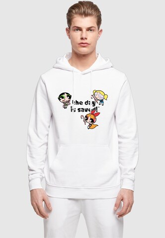 ABSOLUTE CULT Sweatshirt 'The Powerpuff Girls - The Day Is Saved' in Wit: voorkant