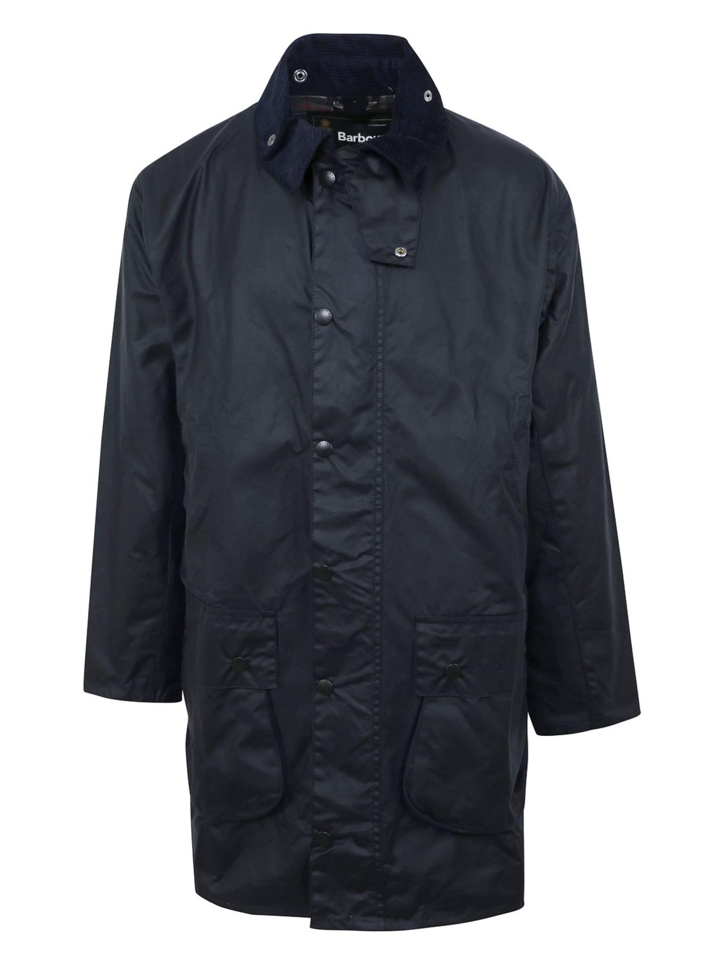 Barbour Winterjas 'Border' in Blauw: voorkant
