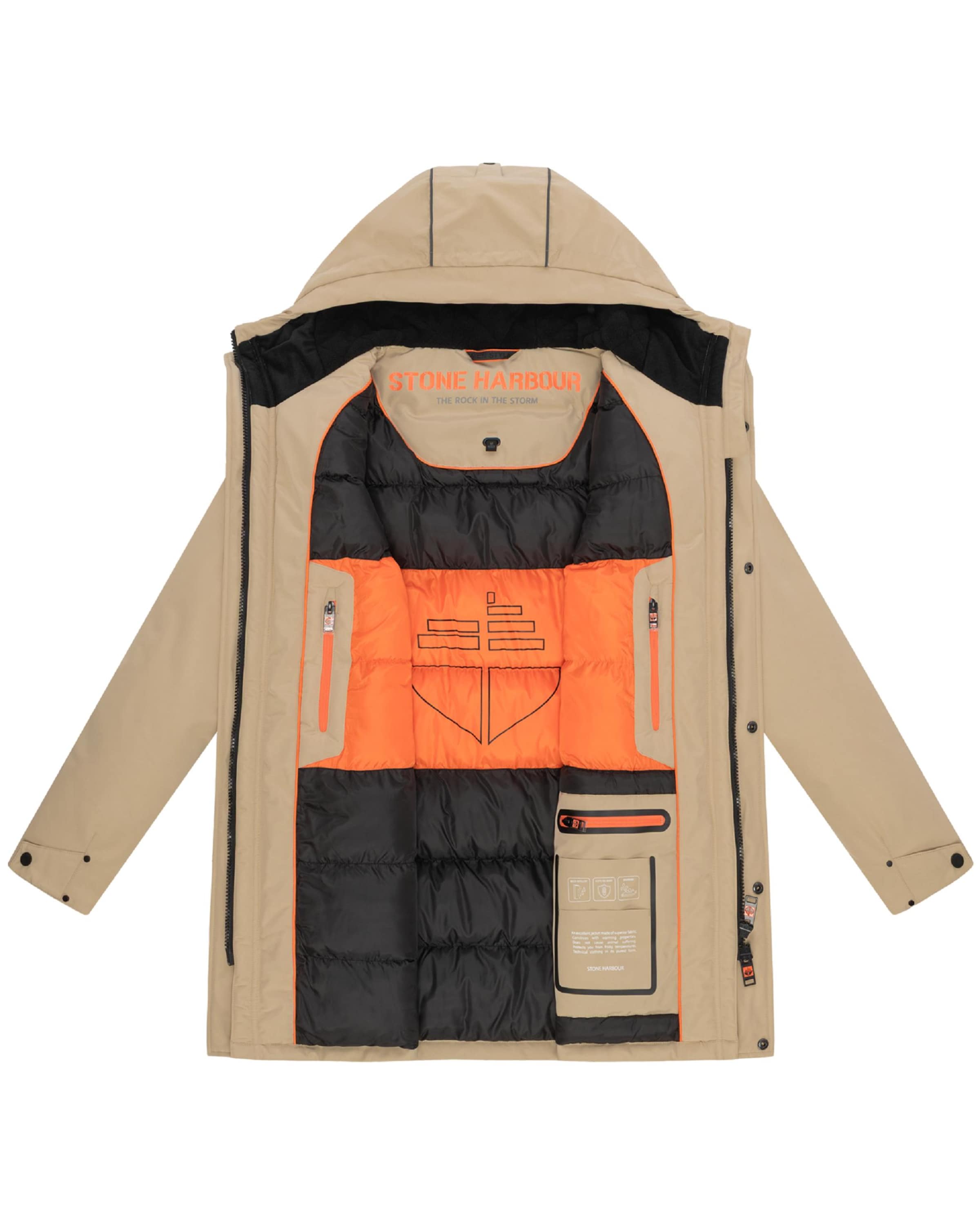 STONE HARBOUR Зимнее пальто 'Phinoo XX' в Бежевый