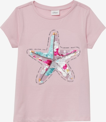 T-Shirt s.Oliver en rose : devant