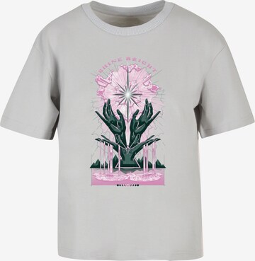 T-shirt 'Shine Bright' Mister Tee en gris : devant